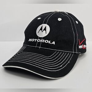 Vintage Motorola x Verizon Wireless Hat - Adjustable Cap in Black